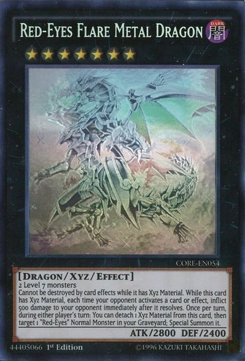 Red-Eyes Flare Metal Dragon Card Front
