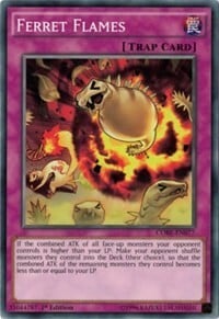 Ferret Flames Card Front