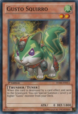 Gusto Squirro Card Front