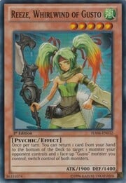 Reeze, Whirlwind of Gusto · Super Rare 012