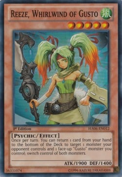 gusto yugioh cards Reeze, Whirlwind of Hidden Arsenal 6 | Yu-Gi-Oh! My Gusto Yugioh Deck Profile