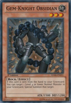 Gem-Knight Obsidian Card Front