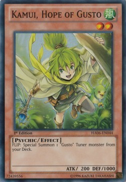 Kamui, Hope of Gusto Card Front