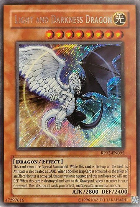 Light and Darkness Dragon Card Front