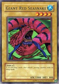 Giant Red Seasnake Card Front