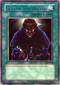 Exile of the Wicked Card Front