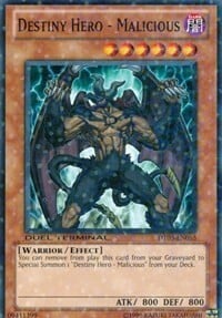 Destiny HERO - Malicious Card Front
