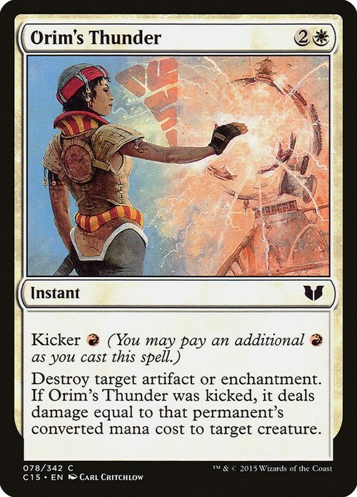 Orim's Thunder Card Front