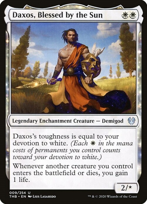 Daxos, Blessed by the Sun Card Front