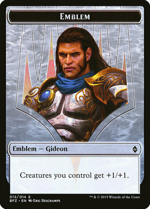 Gideon, Ally of Zendikar Emblem Card Front