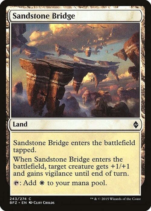 Sandstone Bridge Card Front