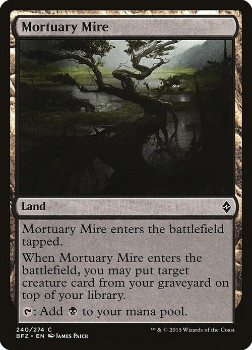 Mortuary Mire Card Front