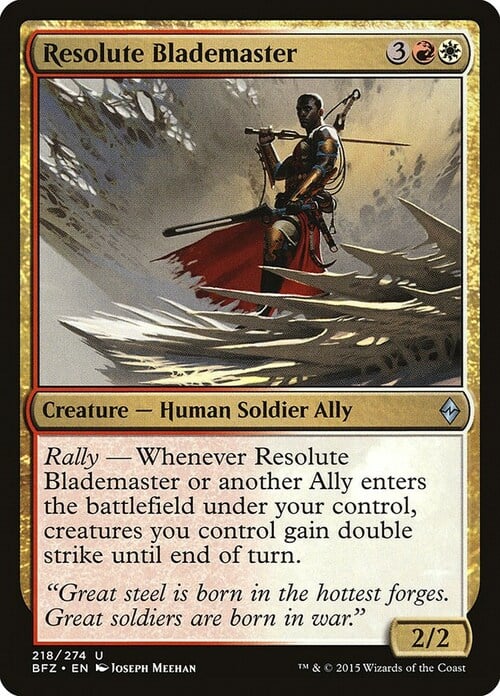 Resolute Blademaster Card Front