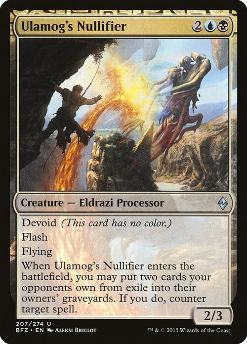 Ulamog's Nullifier Card Front