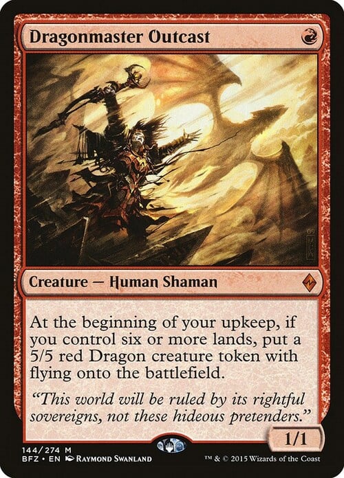 Dragonmaster Outcast Card Front