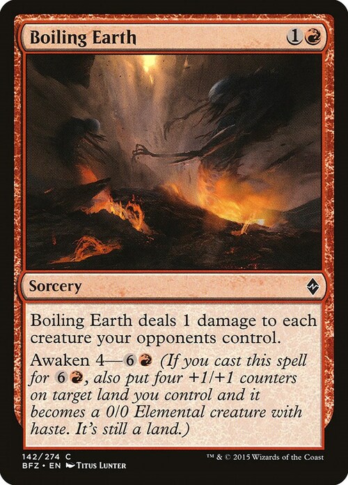 Boiling Earth Card Front