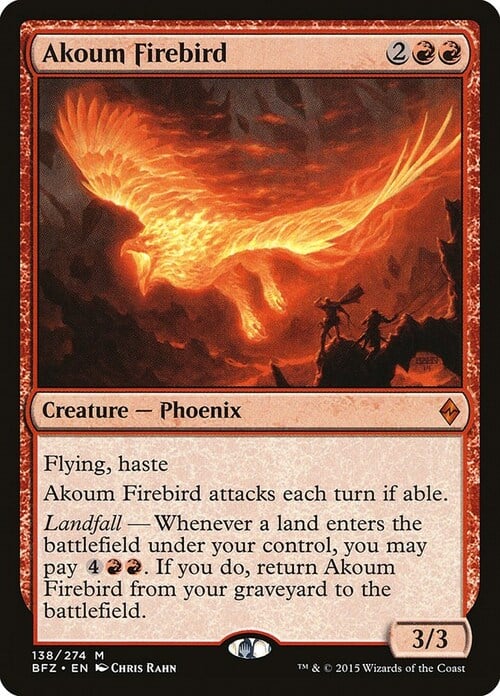 Akoum Firebird Card Front