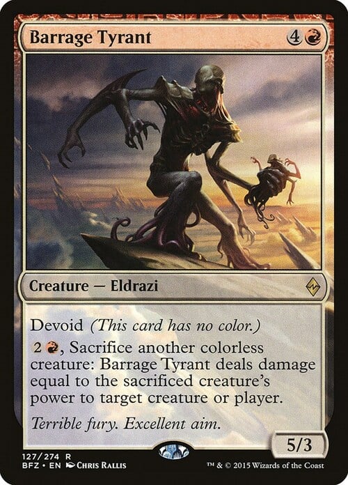 Barrage Tyrant Card Front