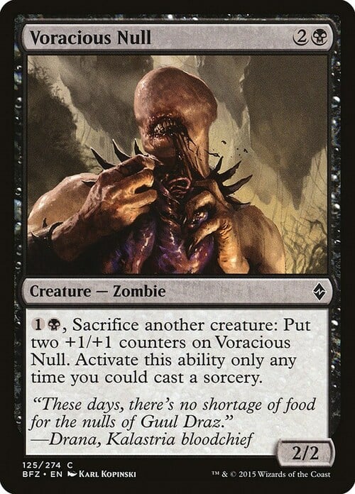 Voracious Null Card Front