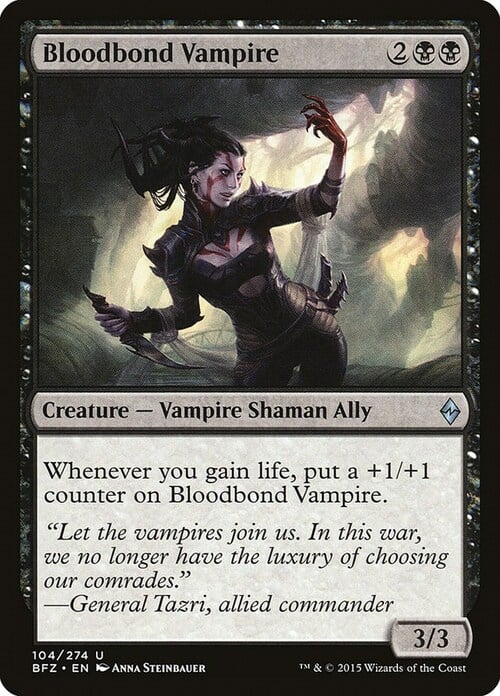 Bloodbond Vampire Card Front