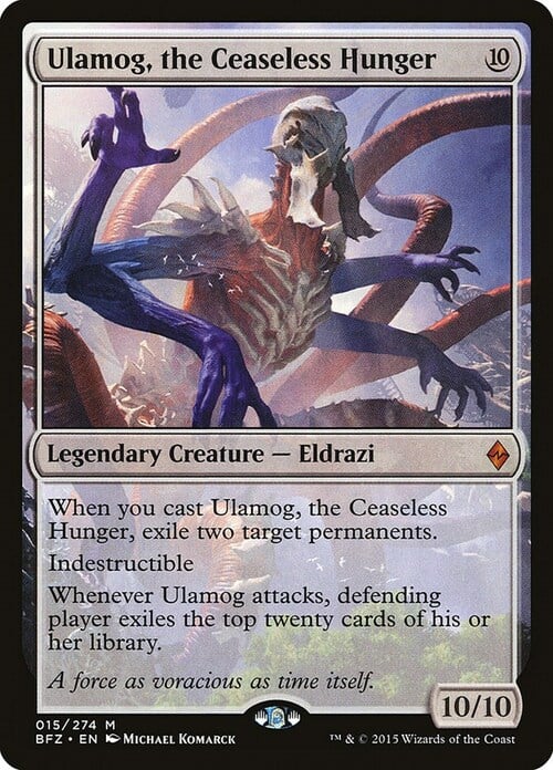 Ulamog, the Ceaseless Hunger Card Front