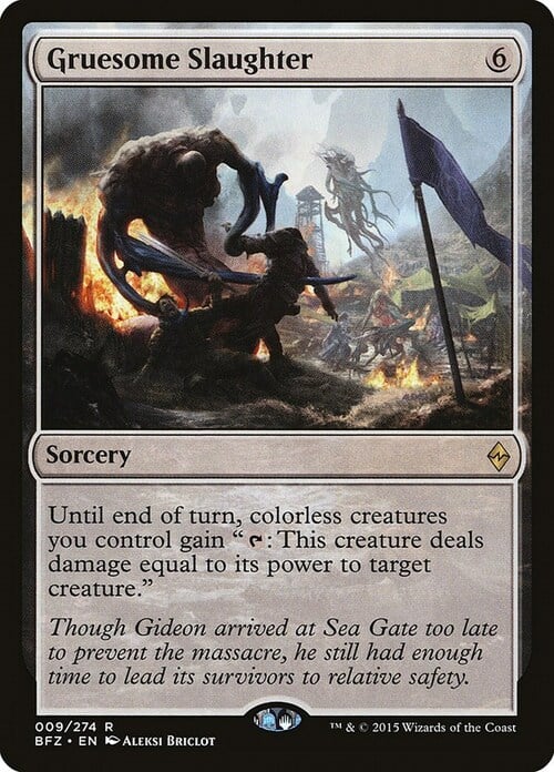 Gruesome Slaughter Card Front