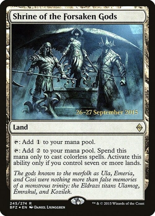 Shrine of the Forsaken Gods Card Front