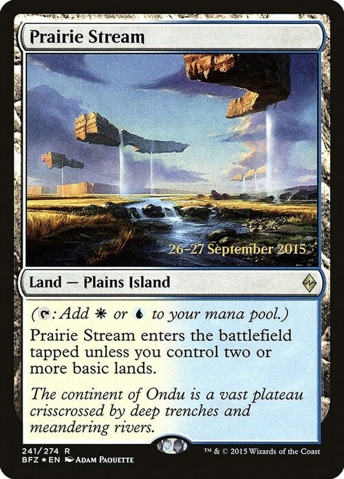 Prairie Stream Card Front