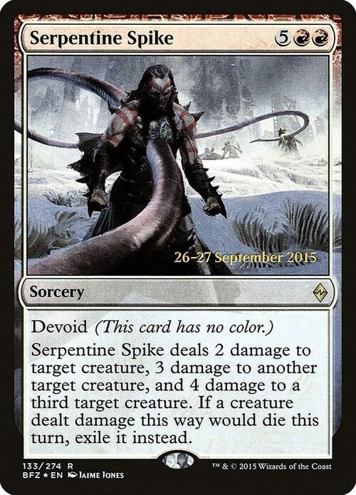Serpentine Spike Card Front