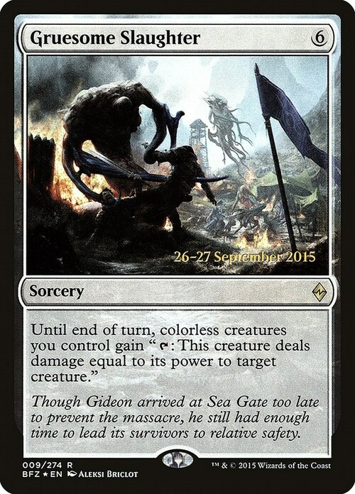 Gruesome Slaughter Card Front