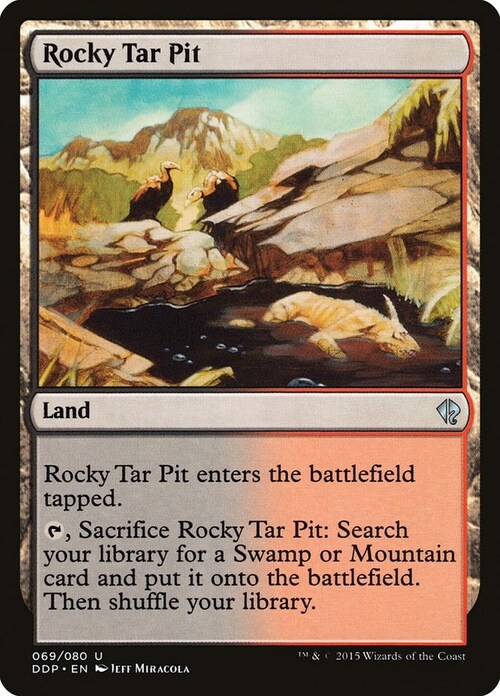 Rocky Tar Pit Card Front