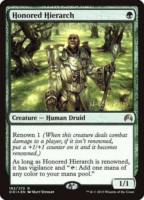 Honored Hierarch Card Front