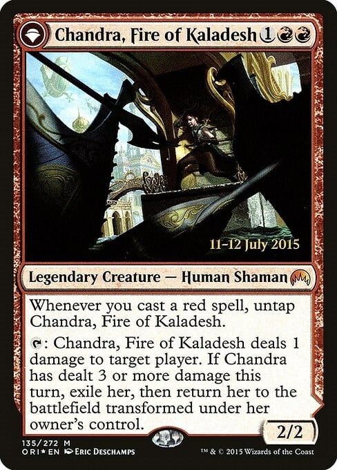 Chandra, Fire of Kaladesh // Chandra, Roaring Flame Card Front