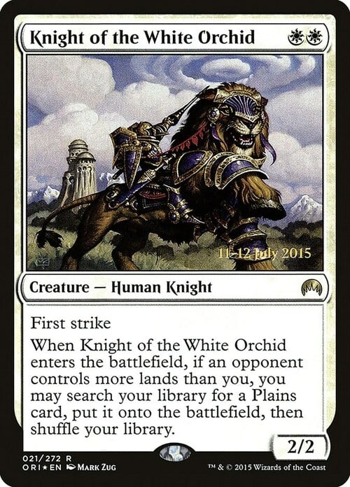 Cavaliere dell'Orchidea Bianca Card Front