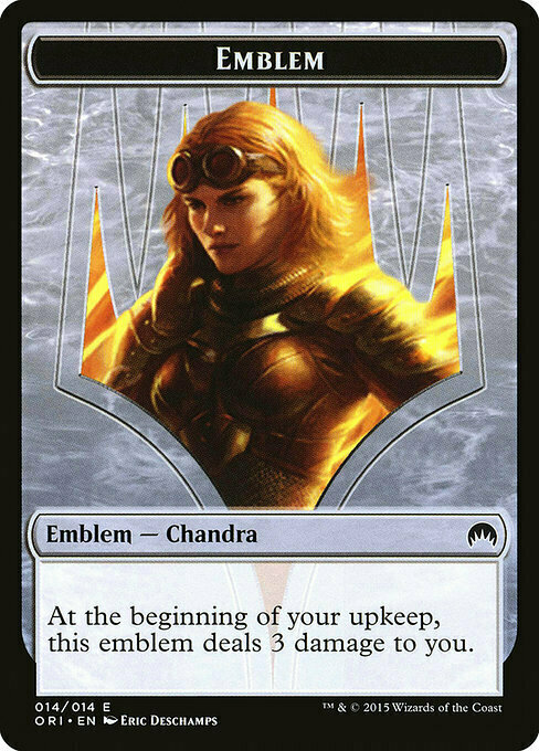 Chandra, Roaring Flame Emblem Card Front