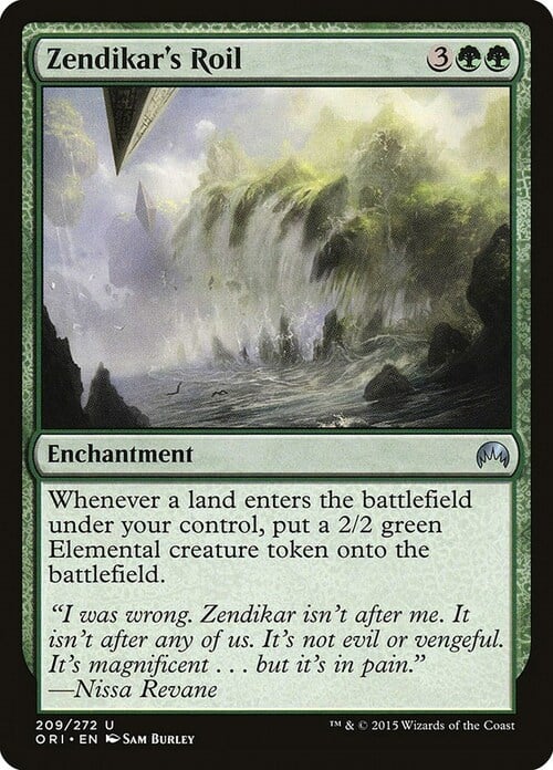 Zendikar's Roil Card Front