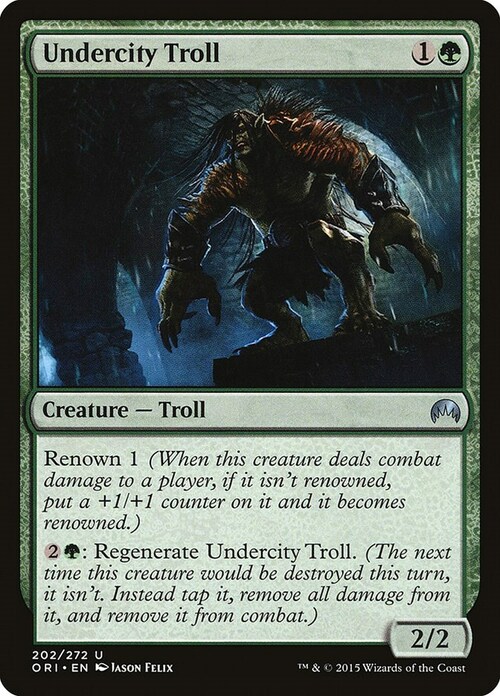 Undercity Troll Card Front