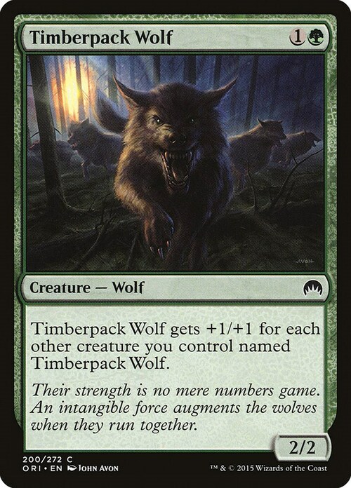 Timberpack Wolf Card Front