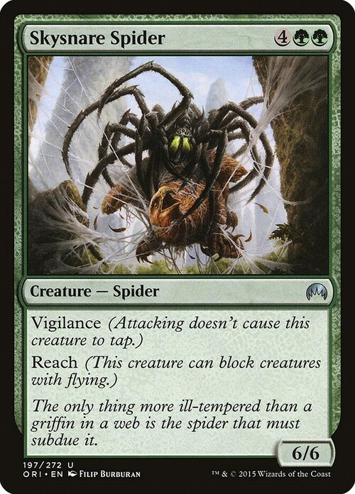 Skysnare Spider Card Front