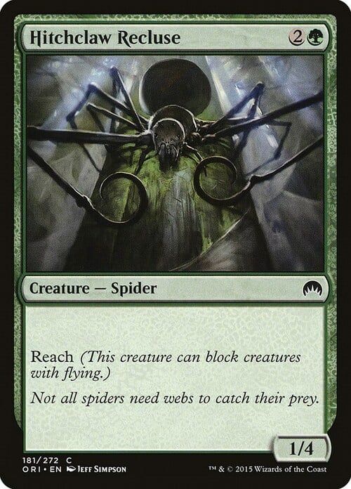 Hitchclaw Recluse Card Front