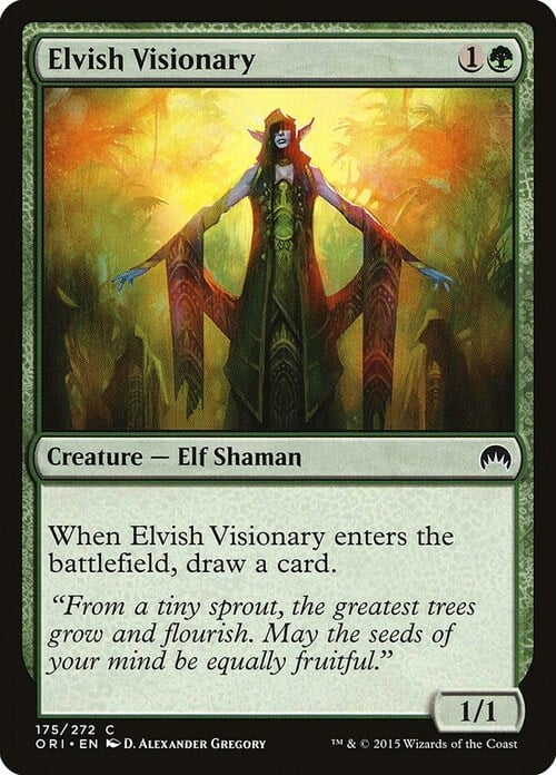 Elvish Visionary Card Front