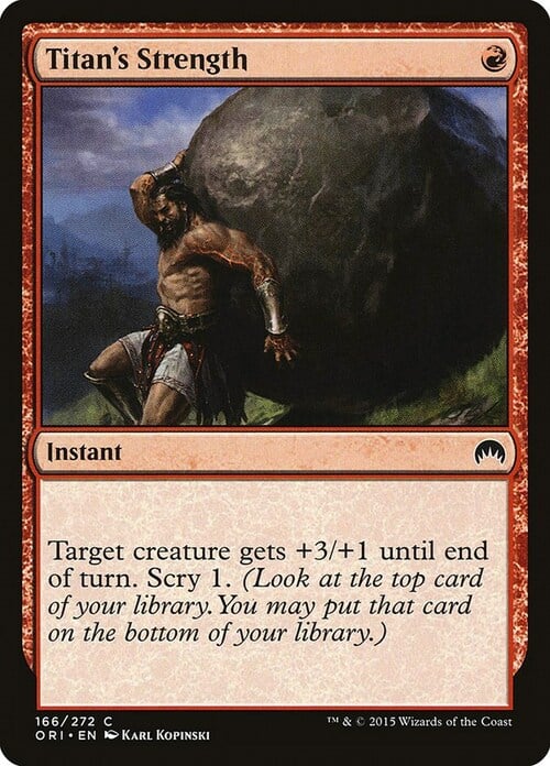 Titan's Strength Card Front