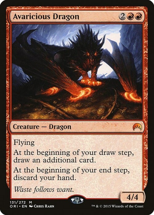 Avaricious Dragon Card Front