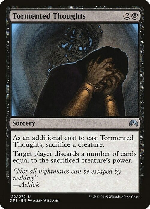 Tormented Thoughts Card Front
