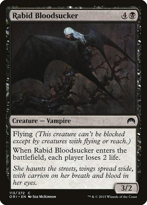 Rabid Bloodsucker Card Front
