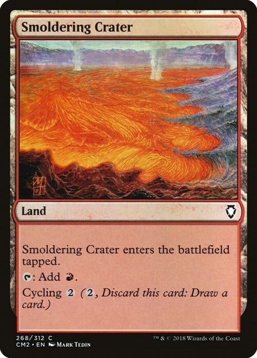 Smoldering Crater Card Front
