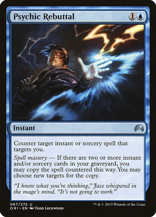 Psychic Rebuttal Card Front