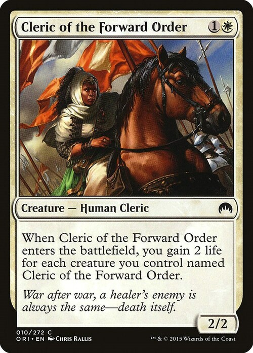 Cleric of the Forward Order Card Front