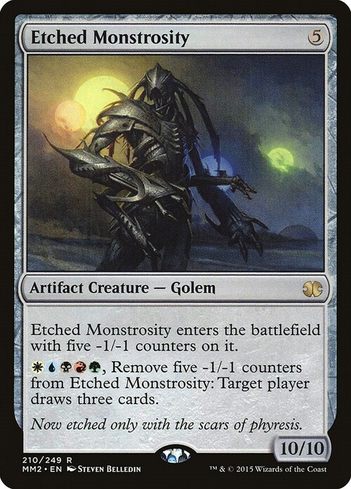 Etched Monstrosity Card Front