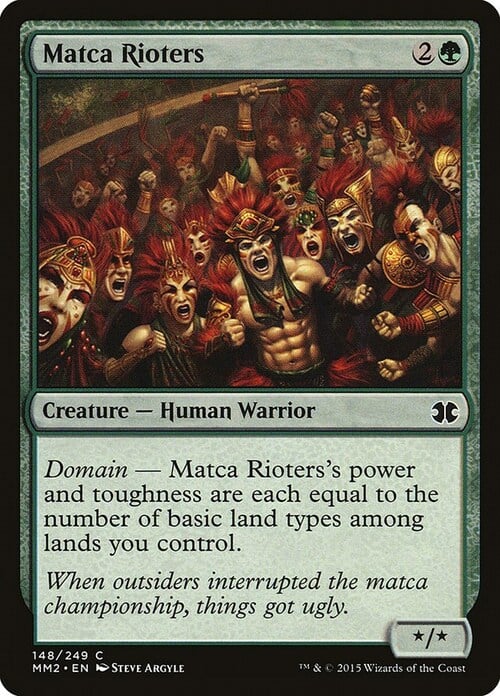 Matca Rioters Card Front